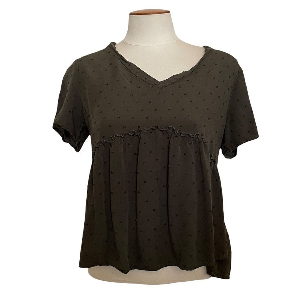 JUN & IVY Green blouse size small